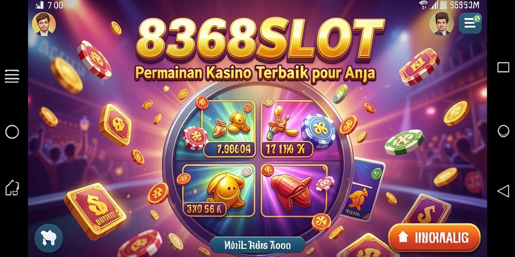 Tampilan menakjubkan dari gameplay 8368SLOT di arena Kasino.