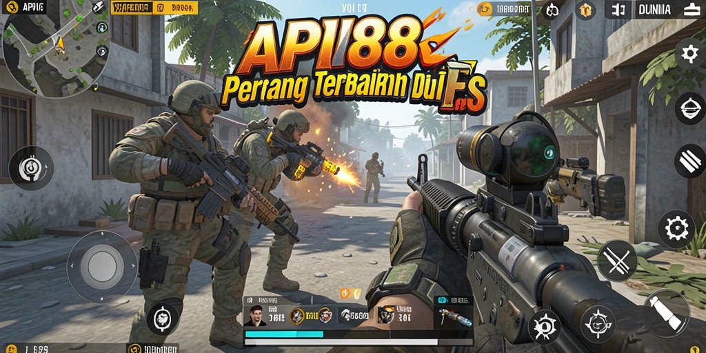 Tampilan gameplay menegangkan penuh aksi dalam API88.