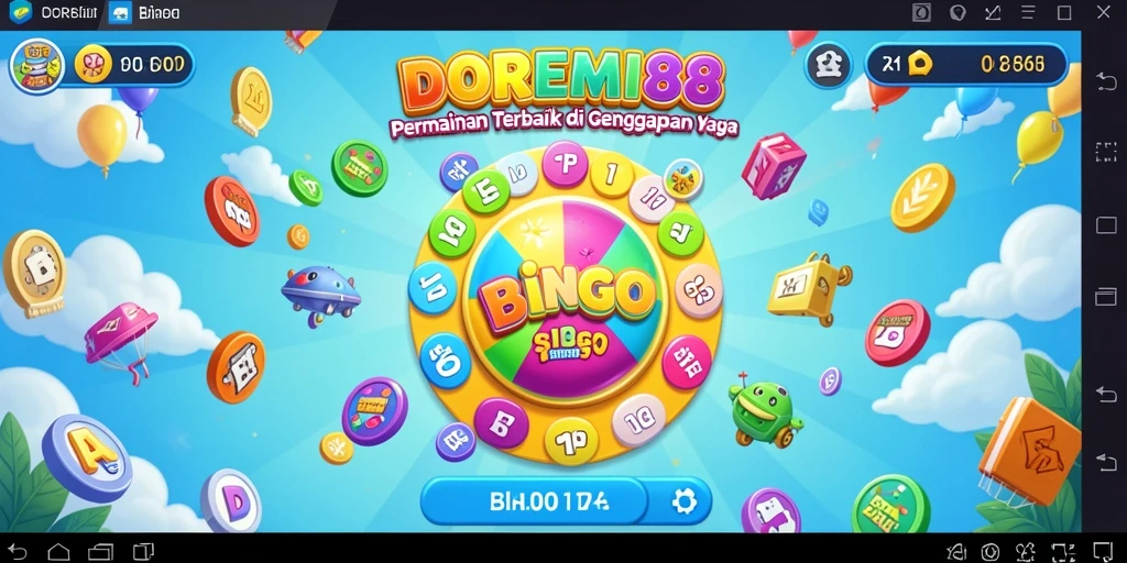 Screenshot gameplay DOREMI88 yang menampilkan keseruan permainan Bingo.