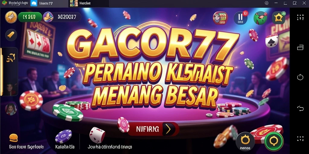 Tampilan gameplay menarik di GACOR77 untuk pengalaman Kasino yang mendebarkan.