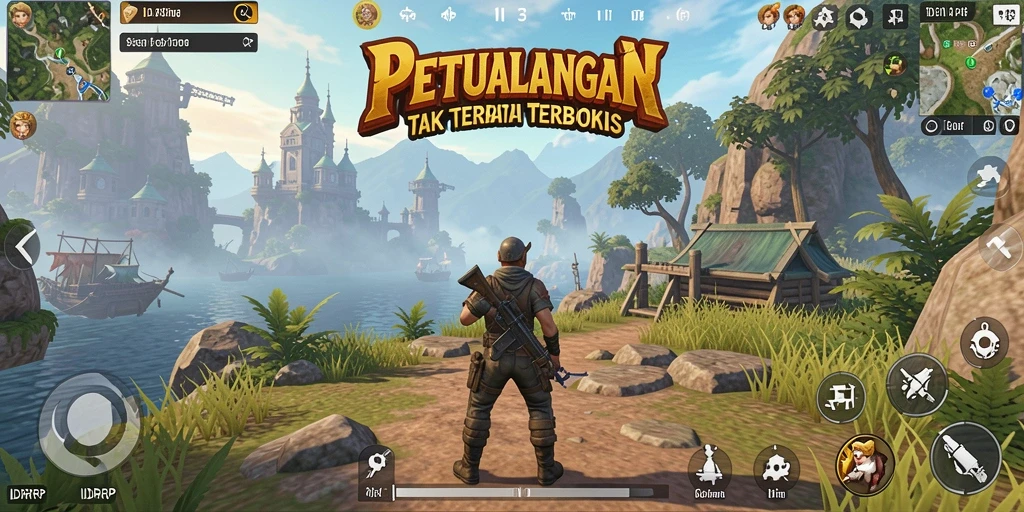 Tampilan gameplay menarik dalam dunia terbuka IDRRP.