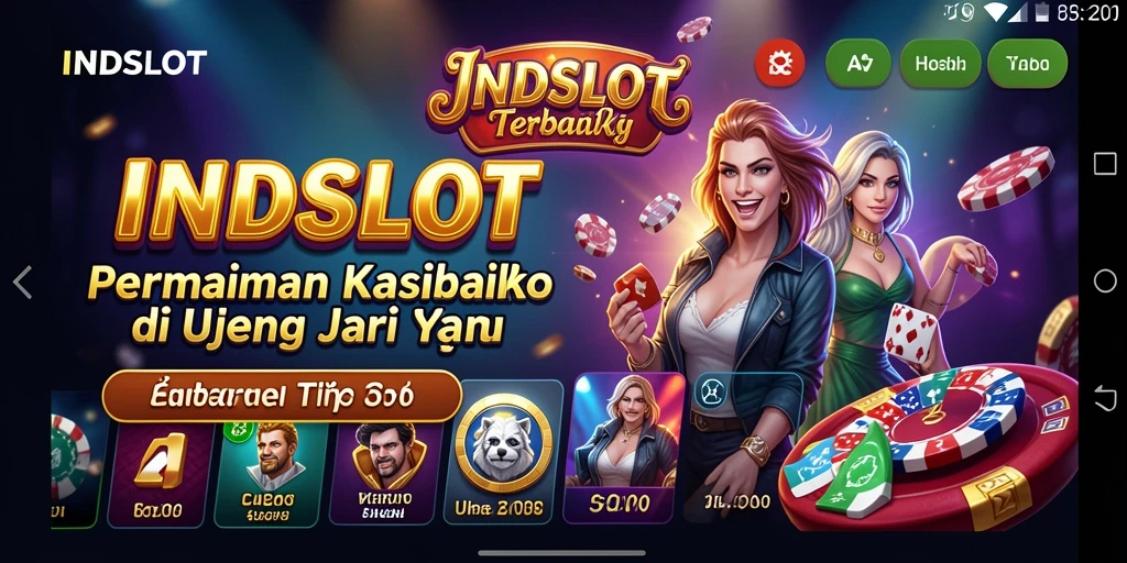 Screenshot INDSLOT menampilkan berbagai slot menarik dengan efek visual yang memukau.