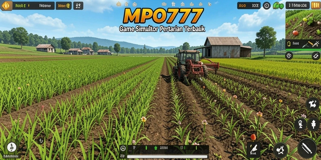 Tampilan gameplay MPO777 yang menunjukkan aktivitas bertani yang seru.