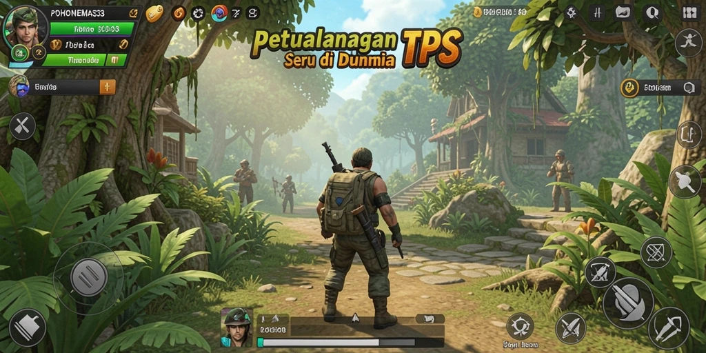 Tangkapan layar gameplay intens di POHONEMAS33.