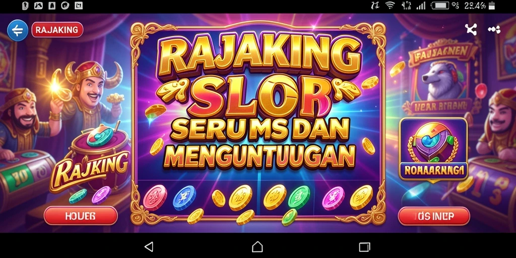 Tampilan permainan Slot yang menarik dan interaktif di RAJAKING.