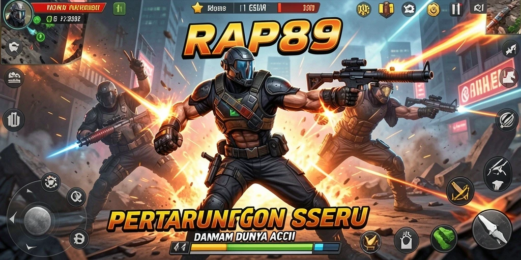 Tampilan menarik dari gameplay aksi seru RAP89.