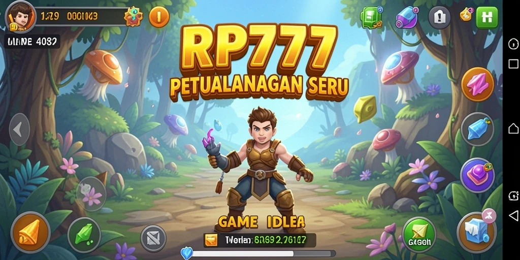 Screenshot gameplay RP777 menunjukkan keseruan dalam mengelola sumber daya.