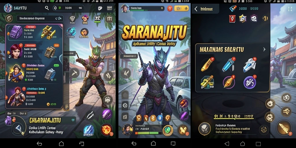 Tampilan antarmuka aplikasi SARANAJITU yang intuitif dan fungsional.