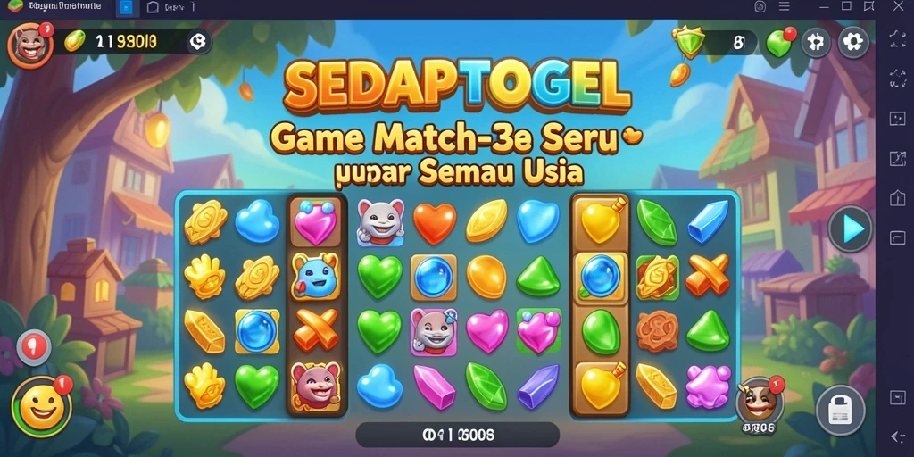 Gameplay menarik SEDAPTOGEL dalam aksi mencocokkan buah.