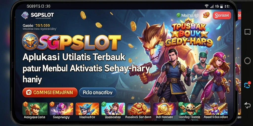 Screenshot utama menampilkan antarmuka sederhana SGPSLOT untuk pengguna.