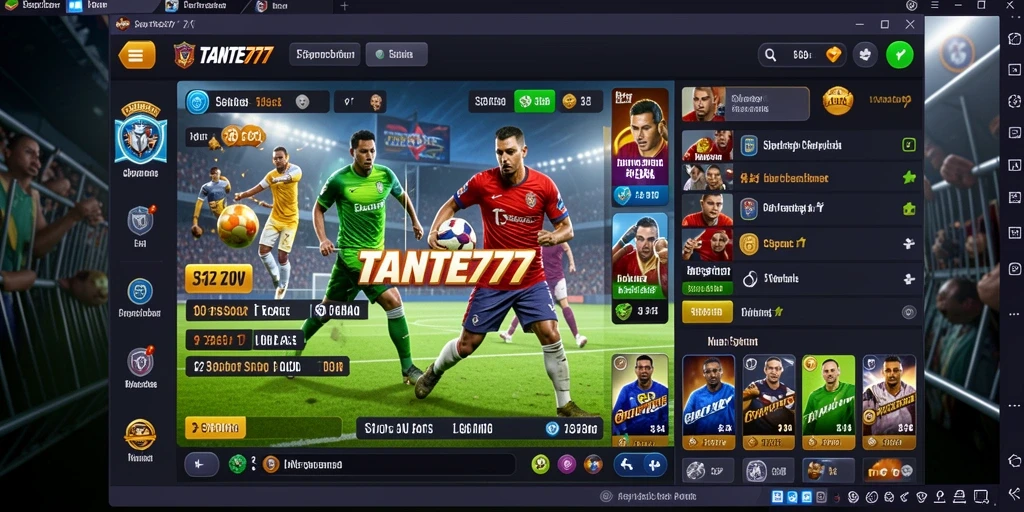 Screenshot tampilan aplikasi TANTE777 dalam gameplay Sportsbook.